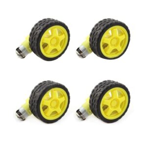 BO motors with wheels (pack of 4)
