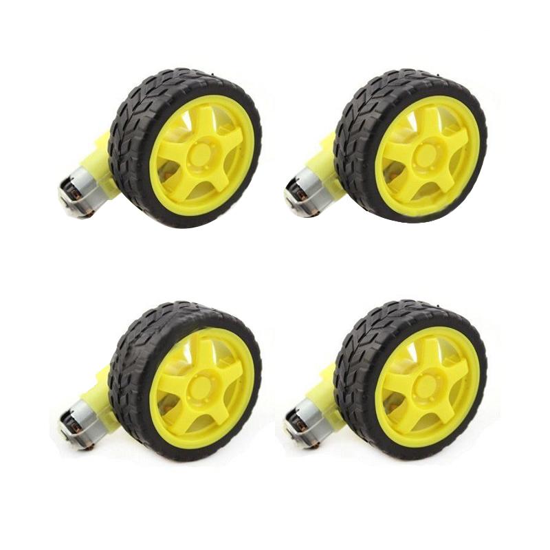 BO motors with wheels (pack of 4)