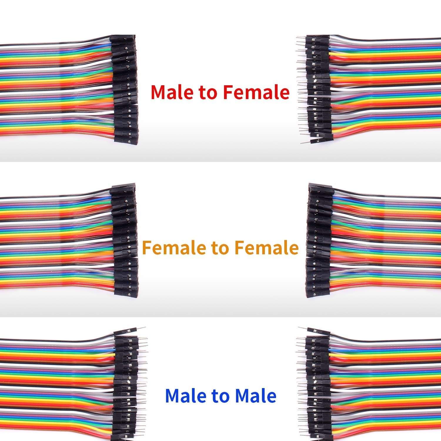 Jumper cables pack of 40 each Male/Male, Male/Female, Female/Female Cable Comb