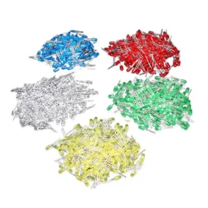 5 MM Mix Color LED DIY LED, Pack of 200 Yellow, Green, Blue, RED, White